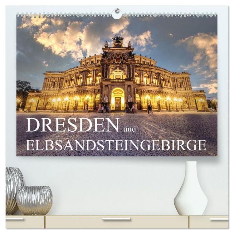 Produktbild: Dresden und Elbsandsteingebirge (hochwertiger Premium Wandkalender 2026 DIN A2 quer), Kunstdruck in Hochglanz