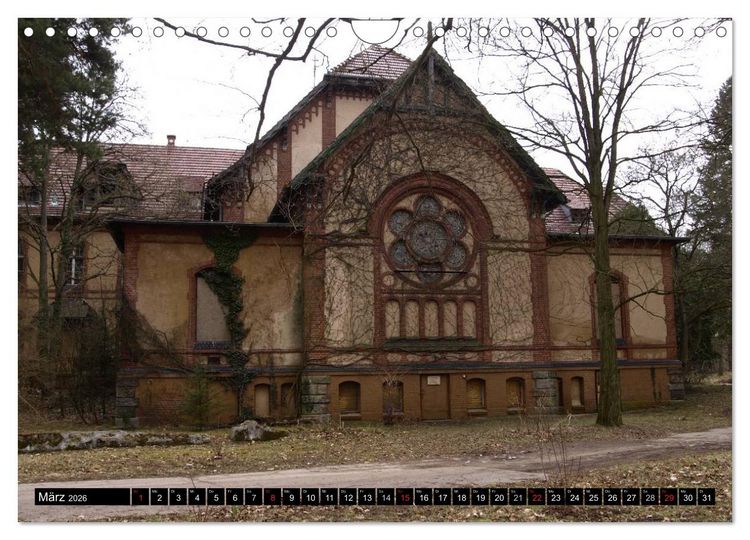 Produktbild: Beelitz Heilst&auml;tten-Faszination des Verfalls (Wandkalender 2026 DIN A4 quer), CALVENDO Monatskalender