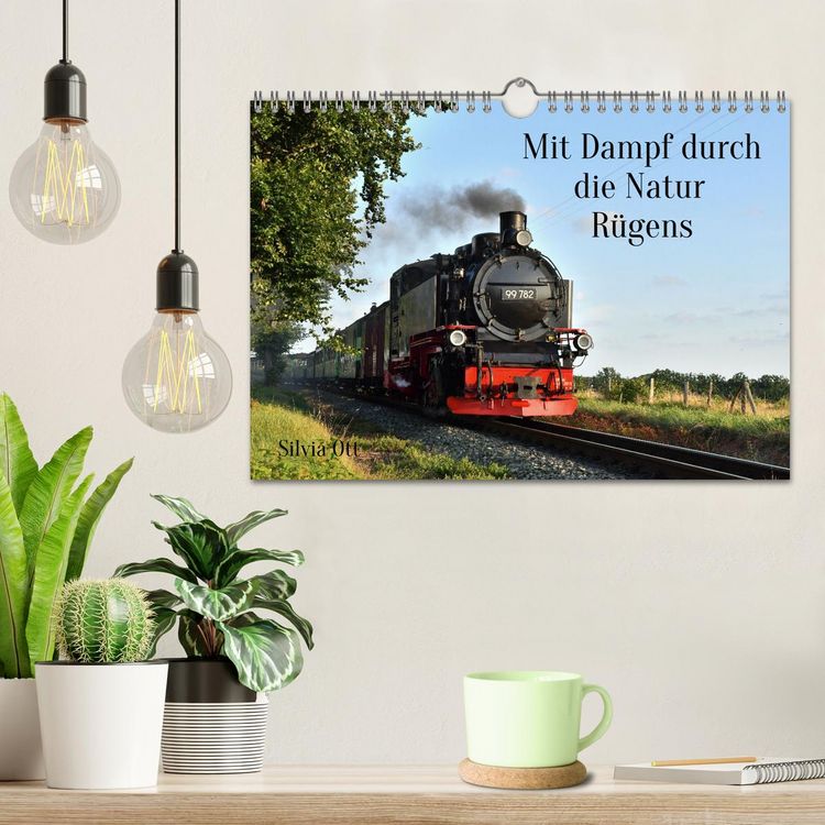 Produktbild: Mit Dampf durch die Natur R&uuml;gens (Wandkalender 2026 DIN A4 quer), CALVENDO Monatskalender
