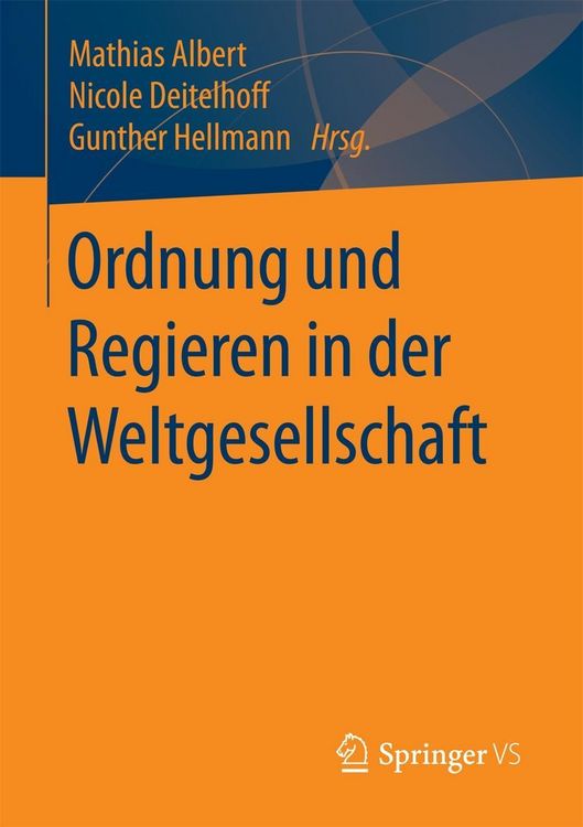 Produktbild: Ordnung und Regieren in der Weltgesellschaft
