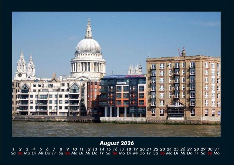 Produktbild: London 2026 Fotokalender DIN A4