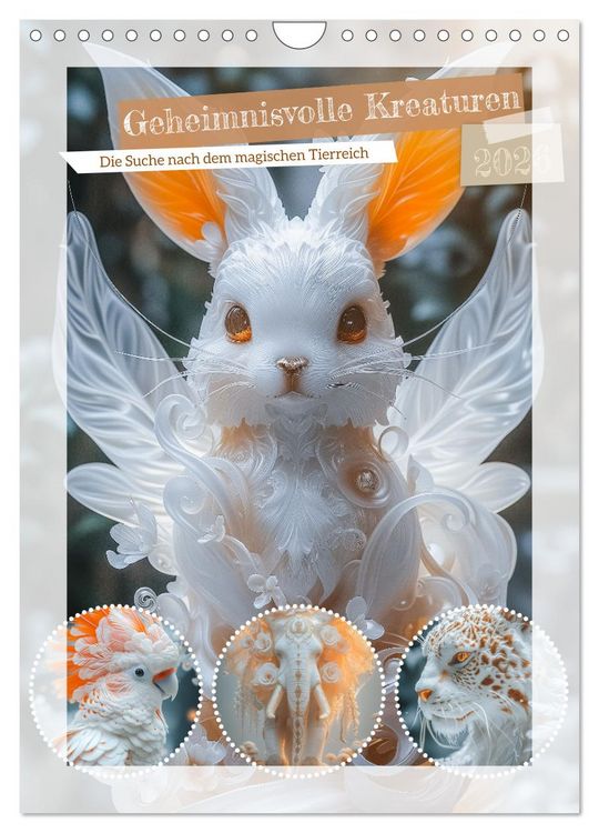 Produktbild: Geheimnisvolle Kreaturen (Wandkalender 2026 DIN A4 hoch), CALVENDO Monatskalender