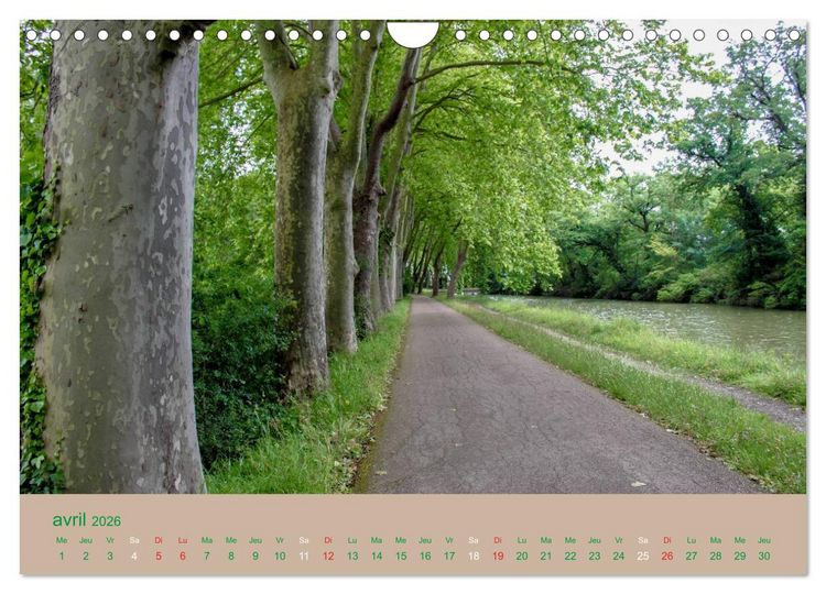 Produktbild: Croisi&egrave;re sur le Canal du Midi (Calendrier mural 2026 DIN A4 vertical), CALVENDO calendrier mensuel