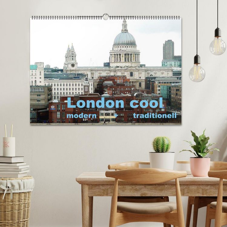 Produktbild: London cool - modern + traditionell (Wandkalender 2026 DIN A2 quer), CALVENDO Monatskalender