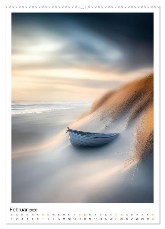 Produktbild: Maritim - Strandtage (Wandkalender 2026 DIN A2 hoch), CALVENDO Monatskalender