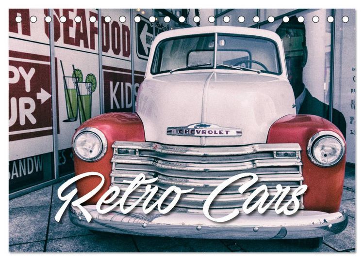 Produktbild: Retro Cars (Tischkalender 2026 DIN A5 quer), CALVENDO Monatskalender