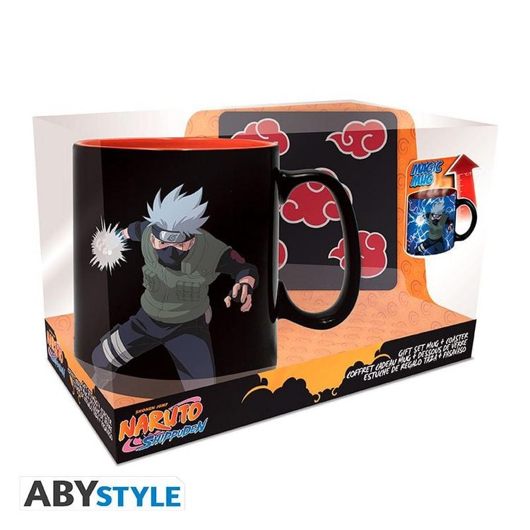 Produktbild: NARUTO SHIPPUDEN Gift set Mug Heat Change + Coaster Akatsuki