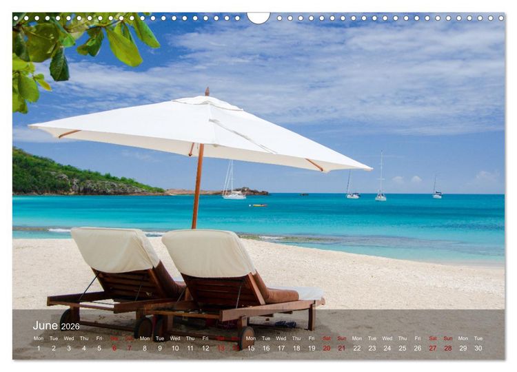 Produktbild: Dream Beaches worldwide (Wall Calendar 2026 DIN A3 landscape), CALVENDO 12 Month Wall Calendar