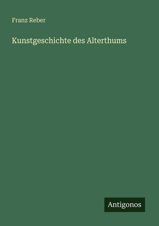 Produktbild: Kunstgeschichte des Alterthums