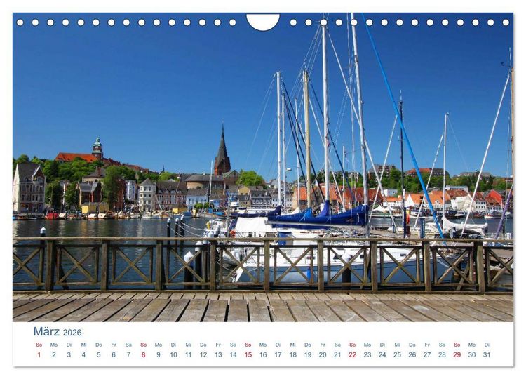 Produktbild: Flensburg 2026. Impressionen rund um den Hafen (Wandkalender 2026 DIN A4 quer), CALVENDO Monatskalender