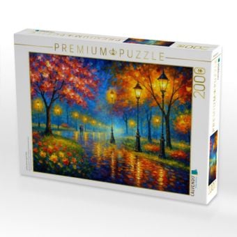 Produktbild: CALVENDO Puzzle Lichterstimmung im Park | 2000 Teile Lege-Gr&ouml;&szlig;e 90x67cm Foto-Puzzle f&uuml;r gl&uuml;ckliche Stunden