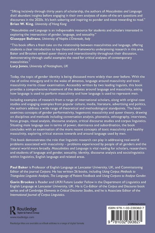 Produktbild: Masculinities and Language