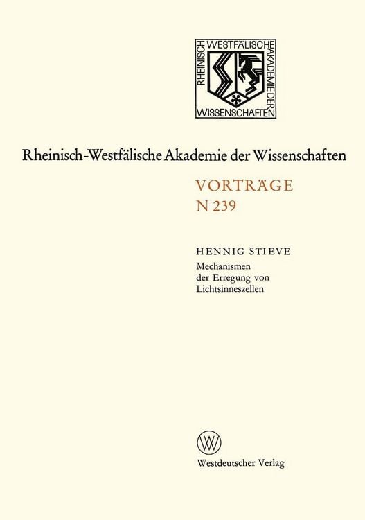 Produktbild: Mechanismen der Erregung von Lichtsinneszellen