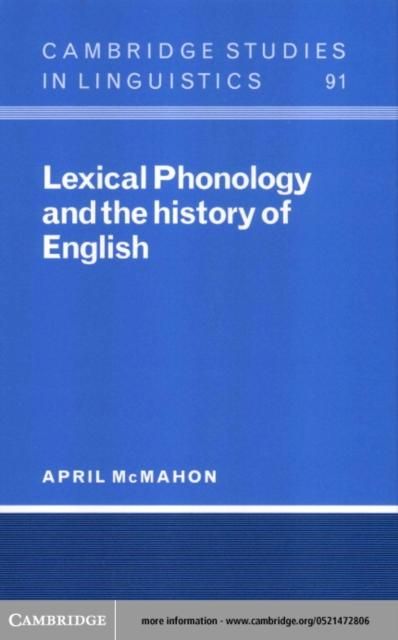Produktbild: Lexical Phonology and the History of English
