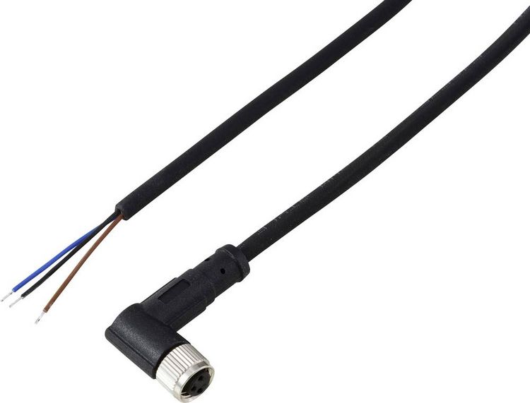 Produktbild: TRU COMPONENTS TC-13751820 Anschlussleitung M8 x 1 Buchse, gewinkelt 10 m Polzahl Sensoren: 3 1 St.