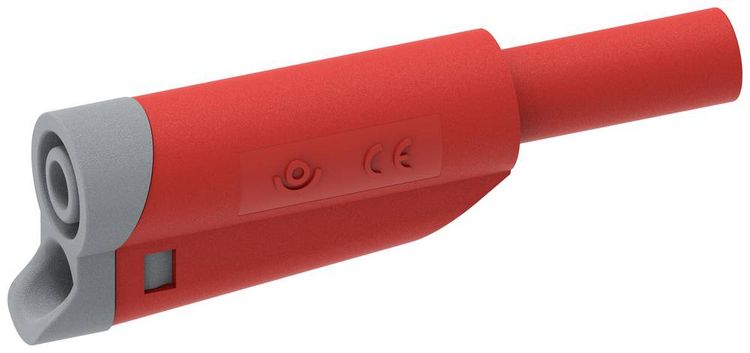 Produktbild: Electro PJP 1076-CD1-R Laborstecker Stecker, gerade Stift-&Oslash;: 4mm Rot 1St.