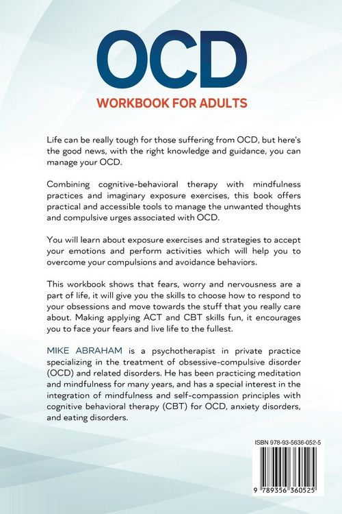 Produktbild: Ocd Workbook For Adults; Workbook For Managing Ocd Using Cognitive Behavioral Therapy, Exposure Therapy, Mindfulness and Act