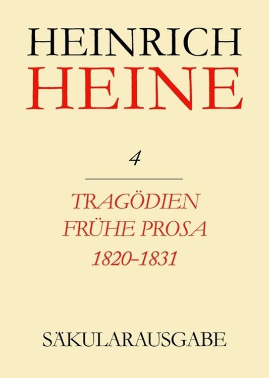 Produktbild: Tragödien. Frühe Prosa 1820-1831