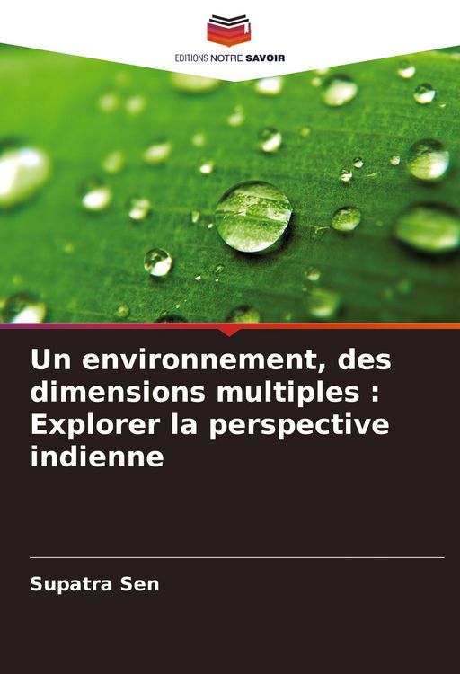 Produktbild: Un environnement, des dimensions multiples : Explorer la perspective indienne