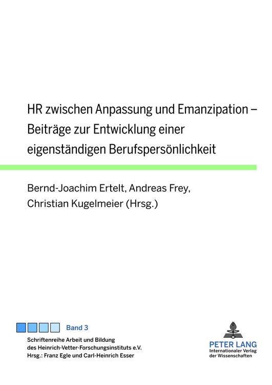 Produktbild: HR zwischen Anpassung und Emanzipation