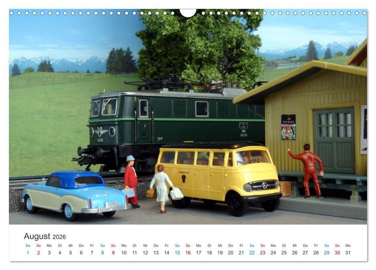 Produktbild: Miniaturbahnen international (Wandkalender 2026 DIN A3 quer), CALVENDO Monatskalender