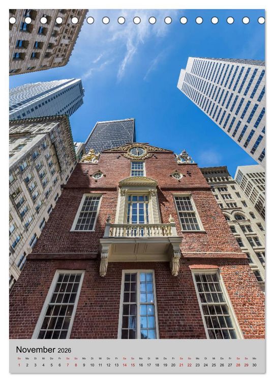 Produktbild: BOSTON Historie und urbane Idylle (Tischkalender 2026 DIN A5 hoch), CALVENDO Monatskalender