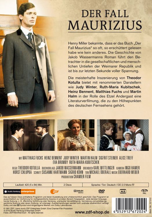 Produktbild: Der Fall Maurizius [2 DVDs]
