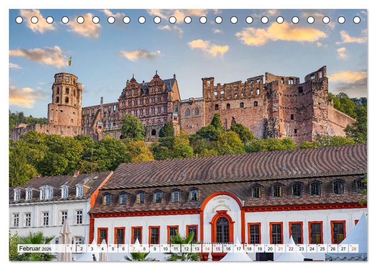 Produktbild: Heidelberg Impressionen (Tischkalender 2026 DIN A5 quer), CALVENDO Monatskalender