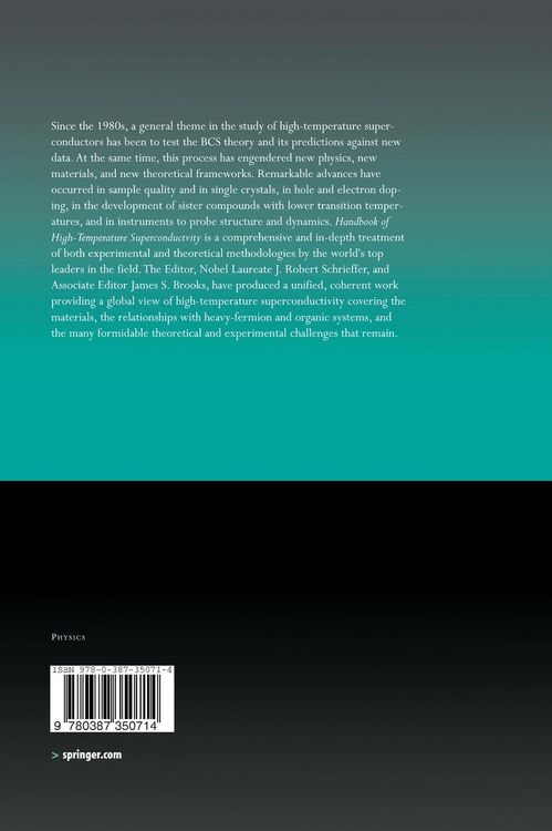 Produktbild: Handbook of High -Temperature Superconductivity