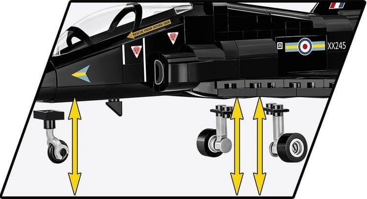 Produktbild: COBI Armed Forces 5845 - BAe HAWK T1, 362 Klemmbausteine, 1:48