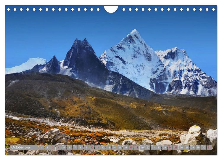 Produktbild: Himalayas high mountains adventure (Wall Calendar 2026 DIN A4 landscape), CALVENDO 12 Month Wall Calendar