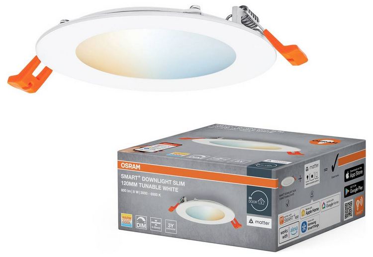 Produktbild: OSRAM Smart+ Einbauleuchte 8W Warmwei&szlig;, Tageslichtwei&szlig;