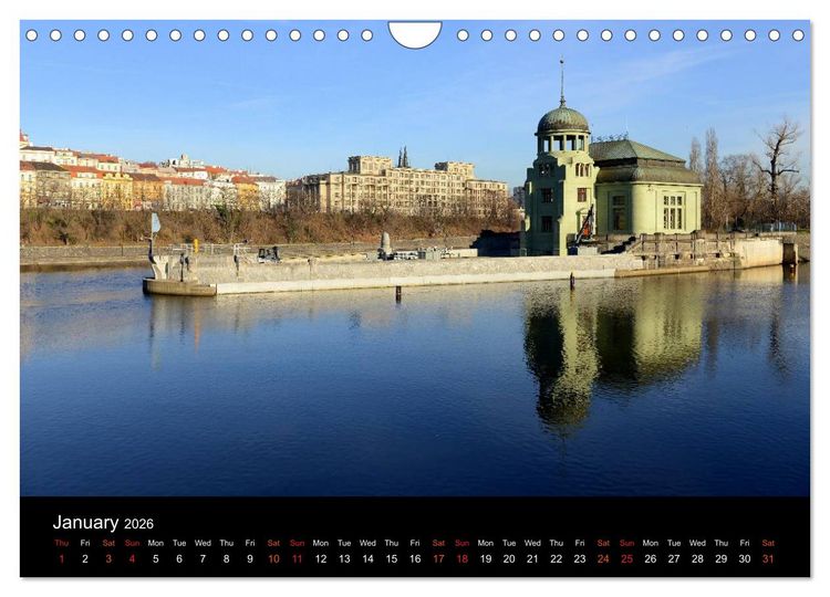 Produktbild: Walking around Prague (Wall Calendar 2026 DIN A4 landscape), CALVENDO 12 Month Wall Calendar