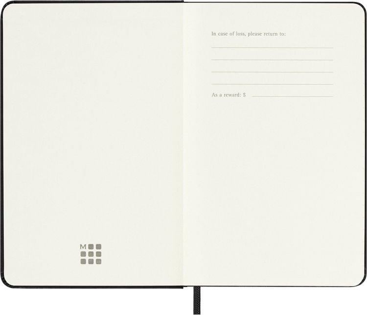 Produktbild: Moleskine 18 Monate Wochenkalender 2026/2027, P/A6, 1 Wo = 2 Seiten, Horizontal, Fester Einband, Schwarz