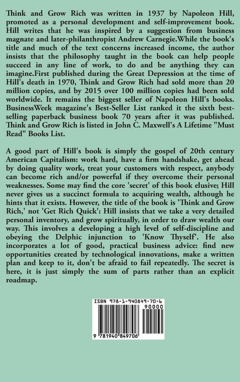 Produktbild: Think and Grow Rich