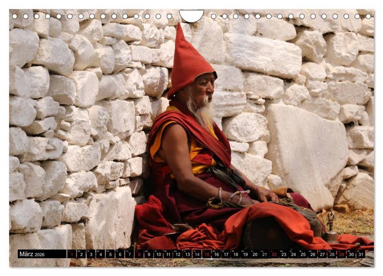 Produktbild: Druk Yul - Szenen aus Bhutan (Wandkalender 2026 DIN A4 quer), CALVENDO Monatskalender