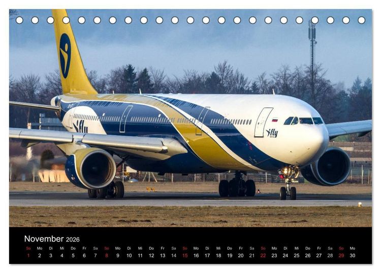 Produktbild: Sch&ouml;nheit der Flugzeuge (Tischkalender 2026 DIN A5 quer), CALVENDO Monatskalender