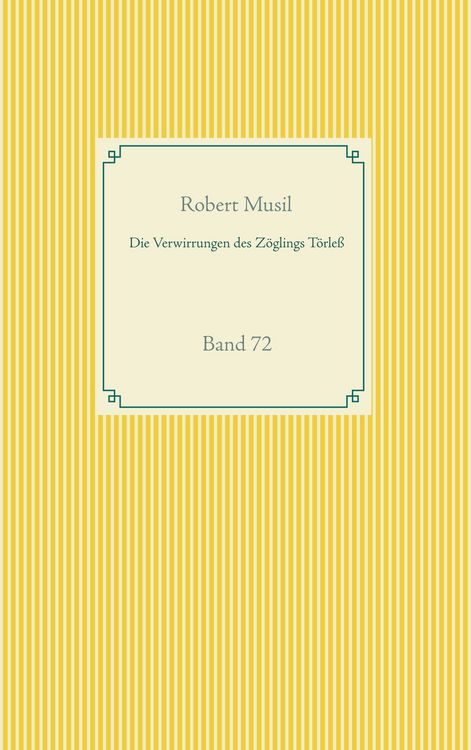 Produktbild: Die Verwirrungen des Z&ouml;glings T&ouml;rle&szlig;