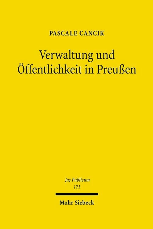 Produktbild: Verwaltung und &Ouml;ffentlichkeit in Preu&szlig;en