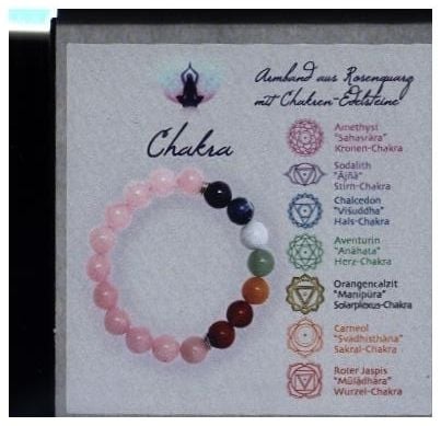 Produktbild: Chakra Armband Rosenquarz in Geschenkbox
