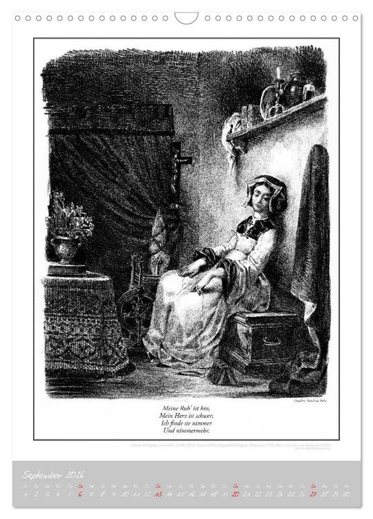 Produktbild: Faust - Weltliteraturkalender (Wandkalender 2026 DIN A3 hoch), CALVENDO Monatskalender