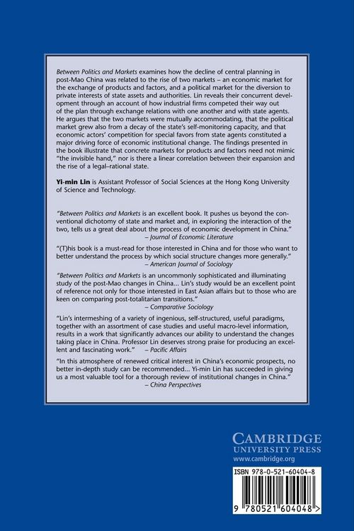 Produktbild: Between Politics and Markets