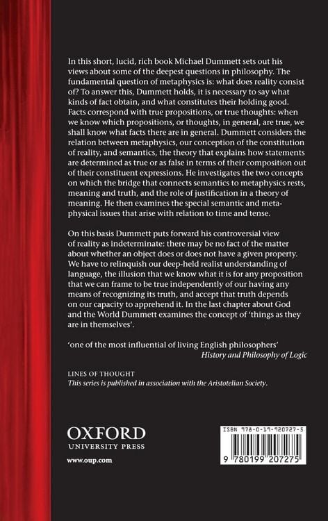 Produktbild: Thought and Reality