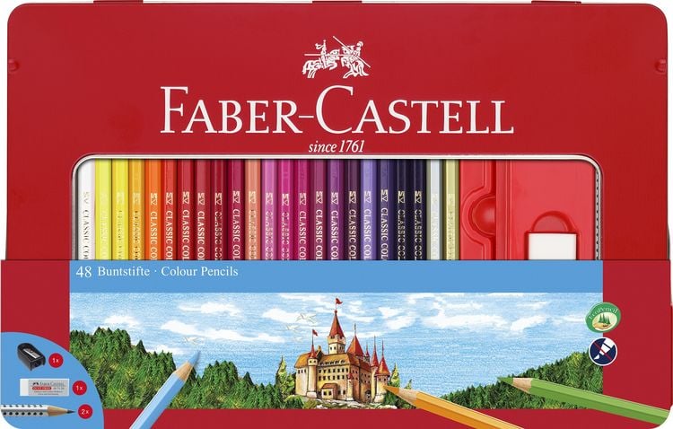 Produktbild: Faber-Castell Buntstift hexagonal 48er-Metalletui