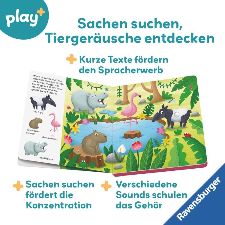 Produktbild: Play+ Mein allererstes Soundbuch Im Dschungel - ab 12 Monate