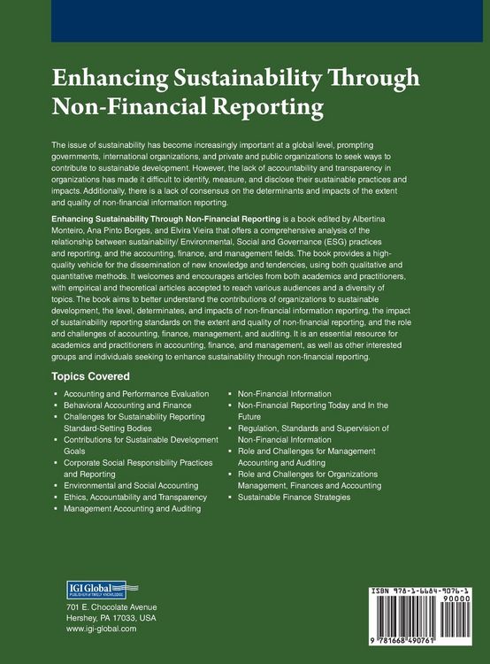 Produktbild: Enhancing Sustainability Through Non-Financial Reporting