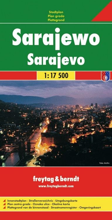 Produktbild: freytag & berndt Stadtplan Sarajewo 1:17.500