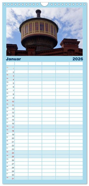 Produktbild: Familienplaner 2026 - Landeshauptstadt Magdeburg mit 5 Spalten (Wandkalender, 21 x 45 cm) CALVENDO