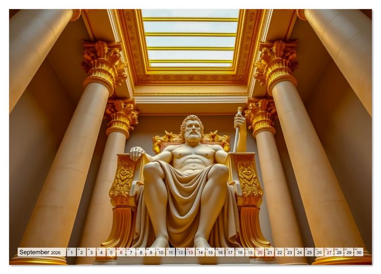 Produktbild: Weltwunder - Verlorene Pracht der Menschheit (Tischkalender 2026 DIN A5 quer), CALVENDO Monatskalender