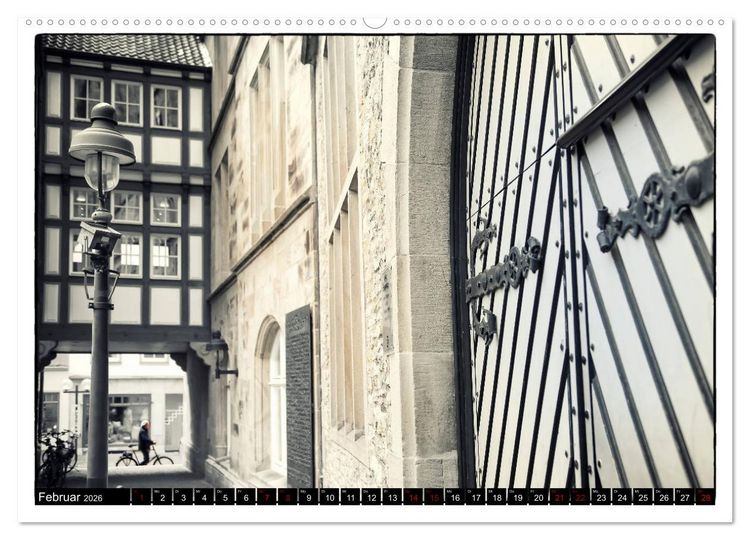 Produktbild: Osnabr&uuml;ck f&auml;hrt Fahrrad (Wandkalender 2026 DIN A2 quer), CALVENDO Monatskalender